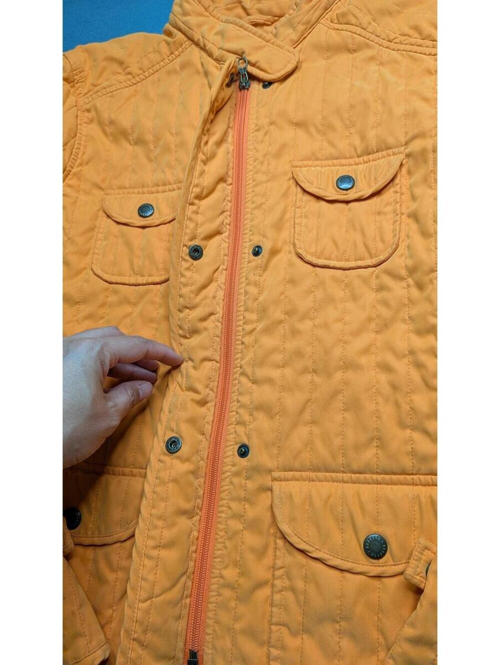 Beretta Jacket Womens 44 Orange Quilted Thermore Insulated Pockets Outdoor Sport - Picture 4 of 10
